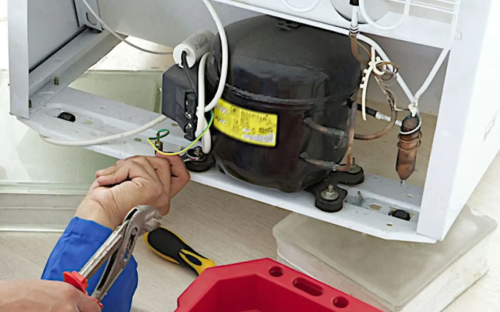 Refrigerator repairs in progress in Cape Town